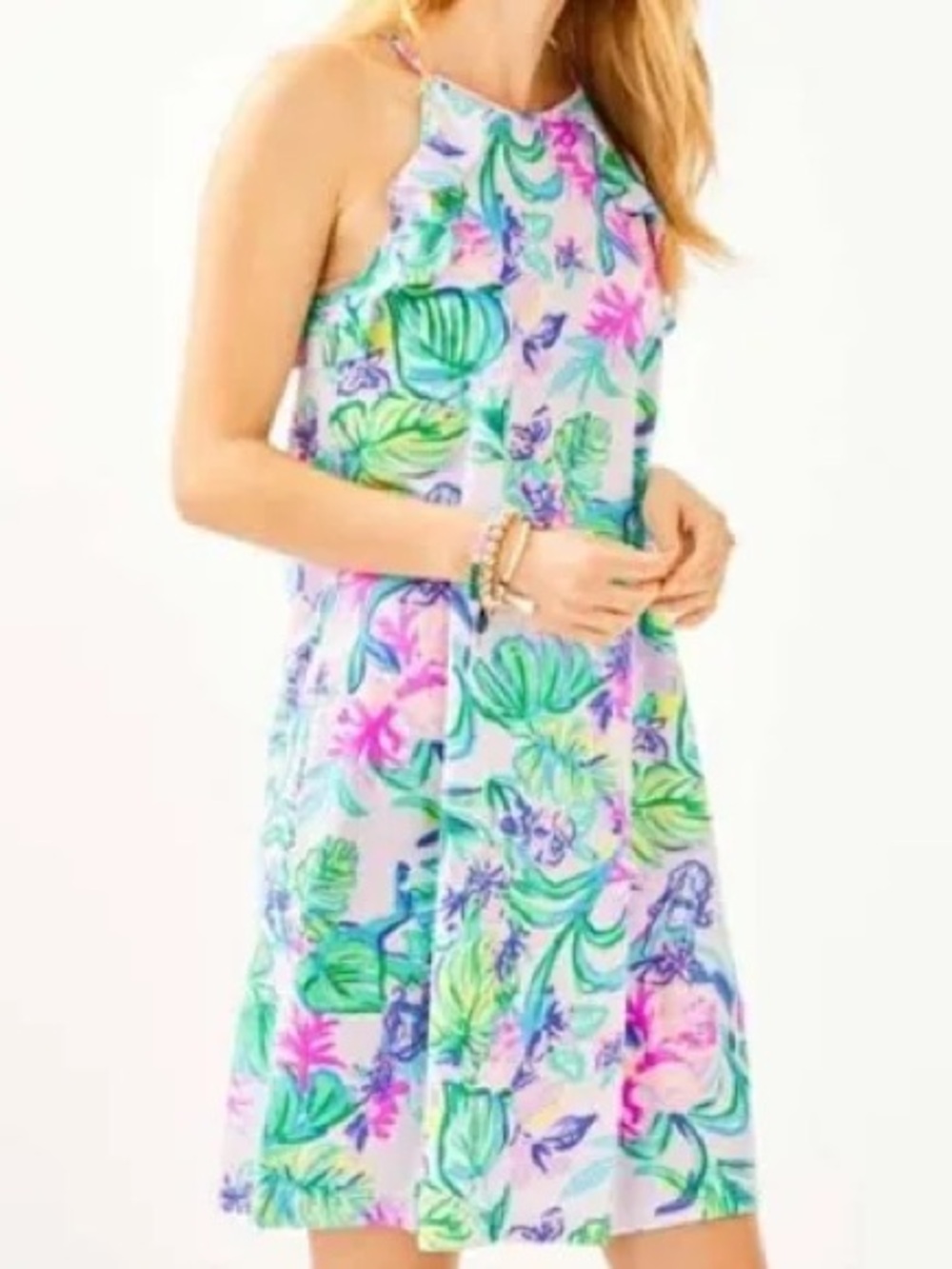 Lilly Pulitzer Billie Ruffle Dress in Mermaid in the Shade